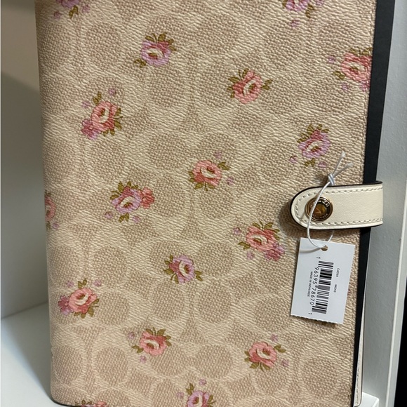 Coach Leather and Floral Canvas Patterned Notebook with Cover - Picture 2 of 5